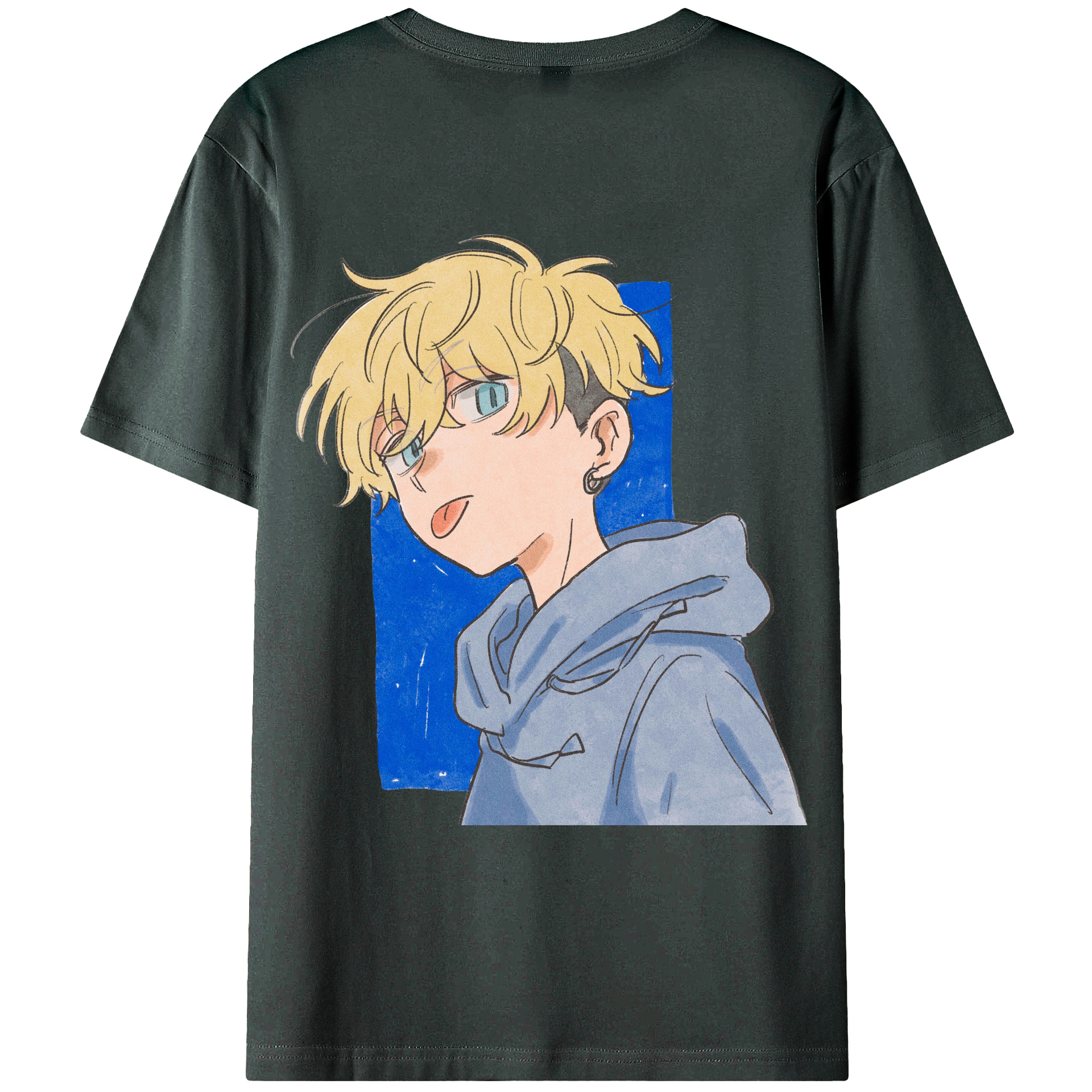 （画像用） 東京リベンジャーズ Tokyo Revengers 綿100％ メンズ半袖Tシャツ（バックプリント） 通気性